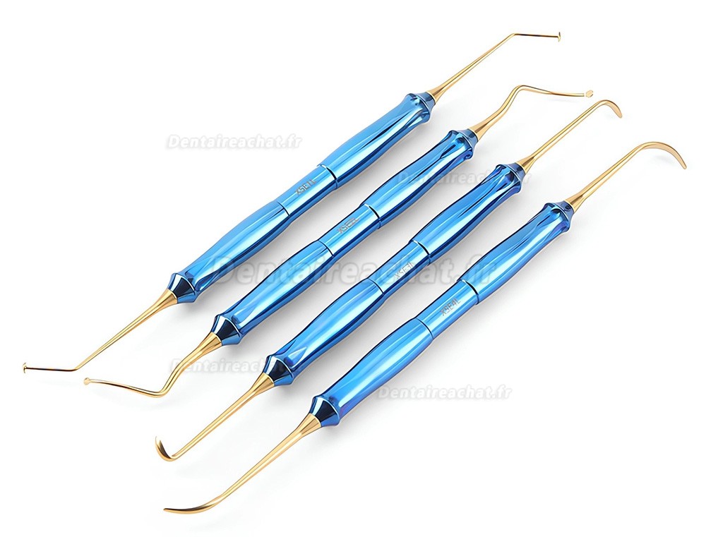 Kit instruments pour sinus lift (kit DASK) avec but&eacute;es de forage pour implants dentaires et bo&icirc;te de st&eacute;rilisation